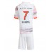 Bayern Munich Serge Gnabry #7 Bortedraktsett Barn 2025-26 Korte ermer (+ Korte bukser)